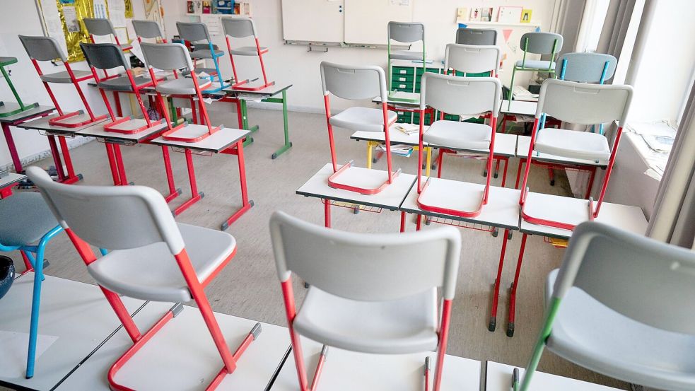 Klassenzimmer blieben wochenlang leer. (Archivbild) Foto: Kay Nietfeld/dpa