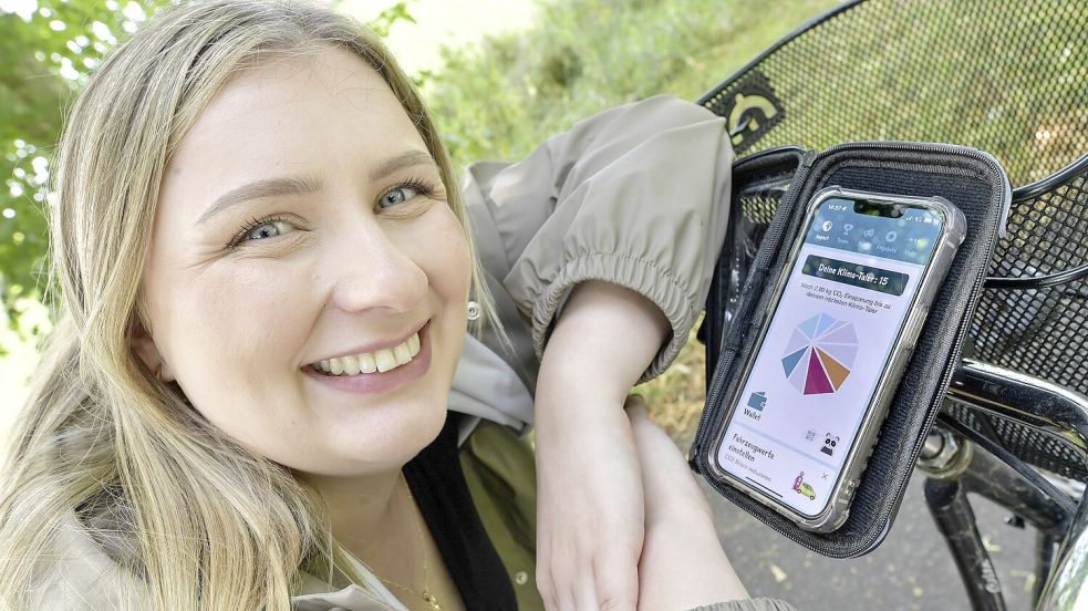 Mit dem Klima-Taler sollen Einkäufe durchs Radfahren, Laufen und Bahnfahren günstiger werden. Das funktioniert in Leer schon sehr gut. Foto: Ortgies
