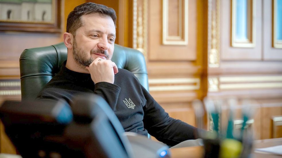 Der ukrainische Präsident Wolodymyr Selenskyj zeigte sich zufrieden mit den Einsätzen neuer Drohnen und Raketen. (Archivbild) Foto: Ukraine Presidency/Planet Pix via ZUMA Press Wire/dpa