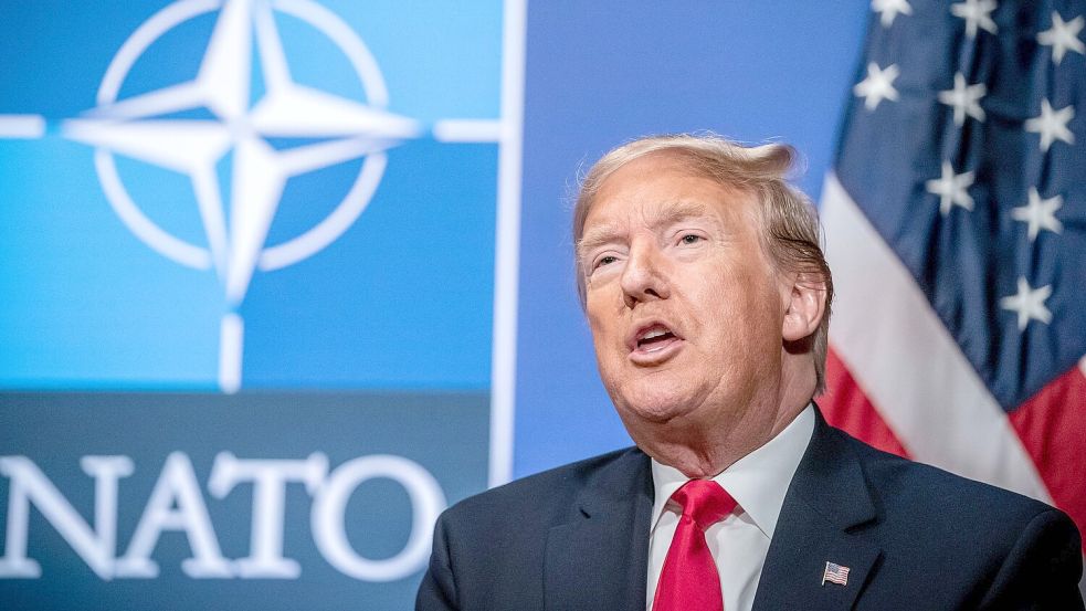 Auf ihn will sich kaum einer in Europa verlassen: US-Präsident Donald Trump. (Archivbild) Foto: Michael Kappeler/dpa