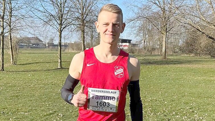 Tammo Oldigs war vor dem Lauf in Bremen guter Dinge, sein Gefühl sollte ihn nicht täuschen. Foto: Privat