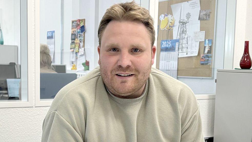 Jan-Niklas Eickels freut sich auf seine neue Aufgabe bei Germania Leer. Foto: Herzog