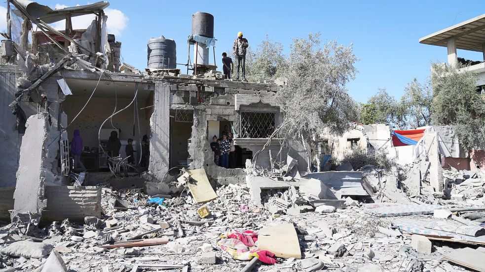 Große Teile des Gazastreifens sind zerstört. Foto: Abdel Kareem Hana/AP/dpa