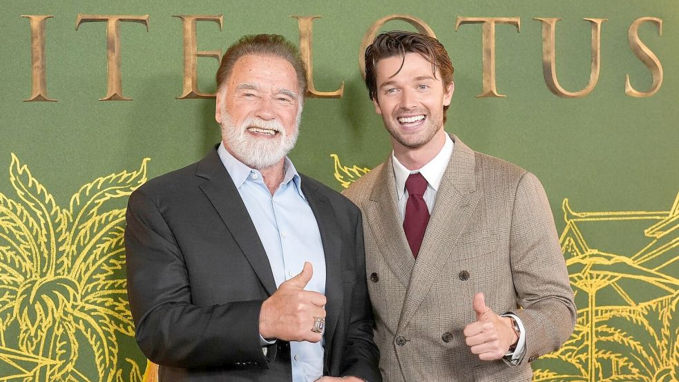 Arnold und Patrick Schwarzenegger (Archivbild). Foto: Chris Pizzello/Invision via AP/dpa