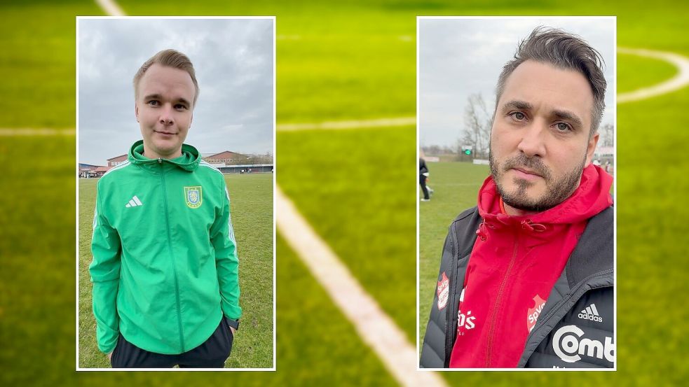 Jonas Petersen (links) sah einen verdienten Sieg, Claudio Casto haderte mit einigen Schiedsrichterentscheidungen. Collage: Weymer