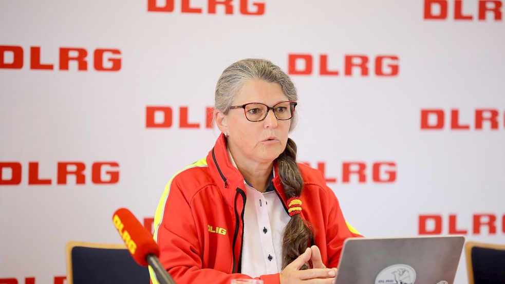 DLRG-Präsidentin Ute Vogt macht einen praktischen Vorschlag. (Archivfoto) Foto: Sascha Thelen/dpa