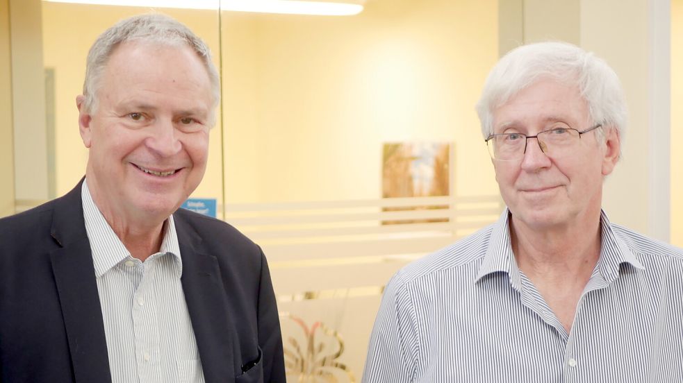 Professor Dr. Thomas Schwenzer (links) und Dr. Mario Wunsch freuen sich auf die gemeinsame Arbeit. Foto: Trägergesellschaft