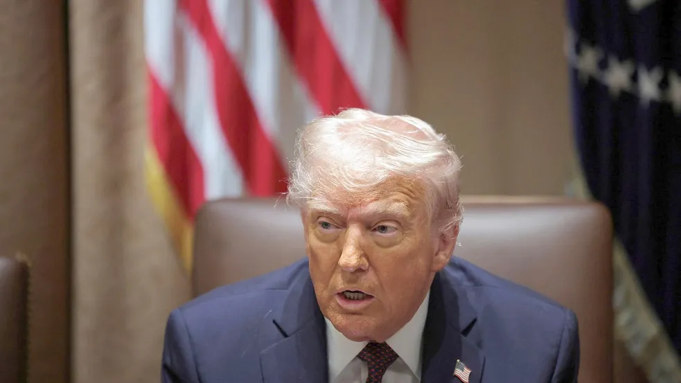 Trump erwartet das Rohstoffabkommen mit der Ukraine in Kürze. Foto: Uncredited/POOL/AP/dpa