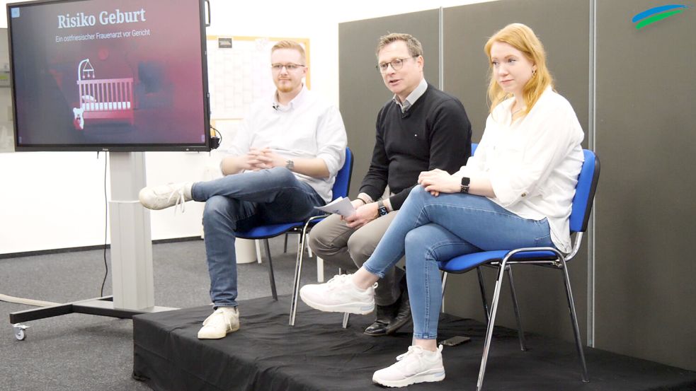 Chefredakteur Lars Reckermann (Mitte) sprach mit Daniel Noglik und Ute Nobel live vor Publikum über ihre Arztfehler-Recherche. Foto: Fäustel