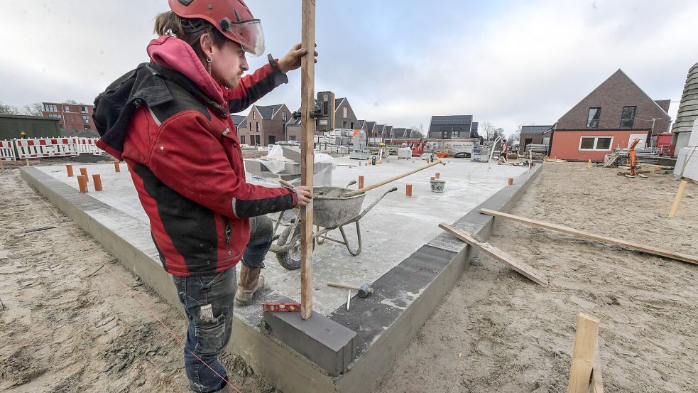 Damit in der Stadt Leer mehr Wohnungen entstehen – im Bild das Neubaugebiet Groninger Straße – können Ausnahmen von den Bebauungsplänen gemacht werden. Foto: Ortgies/Archiv