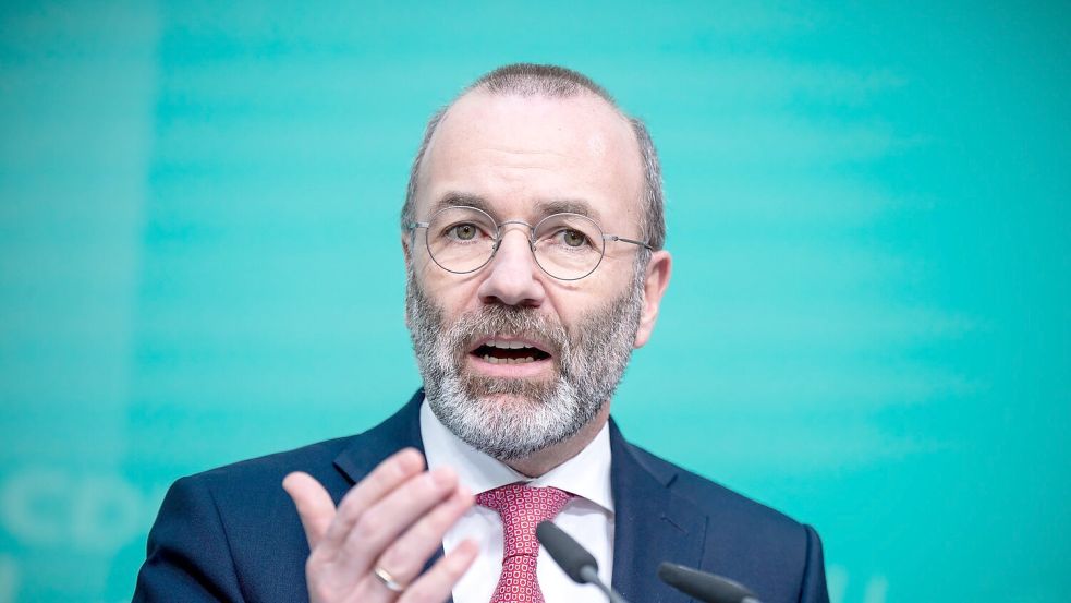 EVP-Chef Weber sieht die Grundlagen der Zusammenarbeit mit der türkischen Regierung in Gefahr. (Archivbild) Foto: Michael Kappeler/dpa