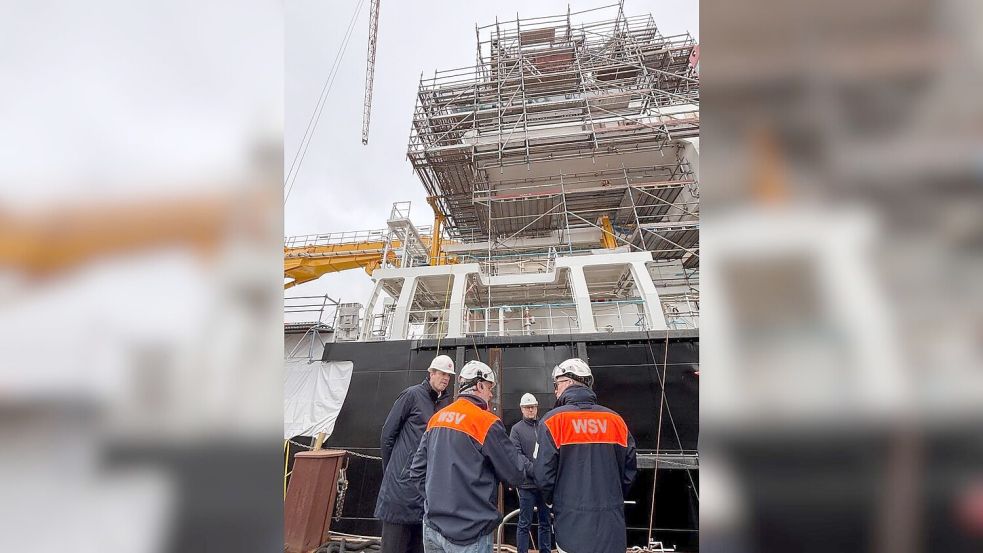Die neue „Mellum“ wird deutlich größer als die bisherige „Mellum“. Foto: Hanz