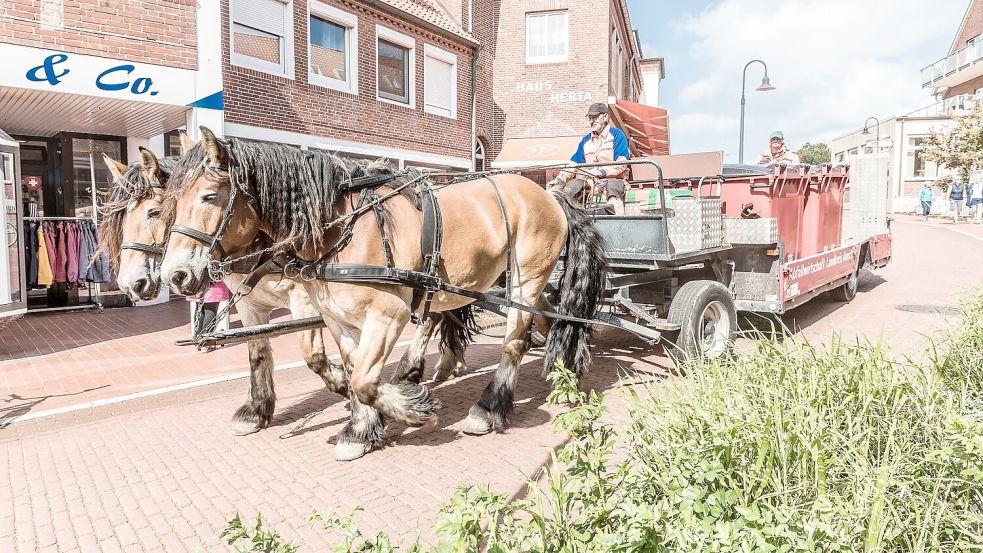 Auf der ostfriesischen Insel Juist sind Autos verboten. Foto: Lars Wehrmann