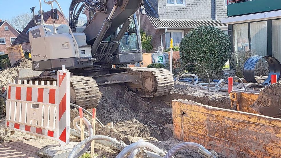 Die Arbeiten in der Gartenstraße haben viele Einschränkungen zur Folge. Foto: privat