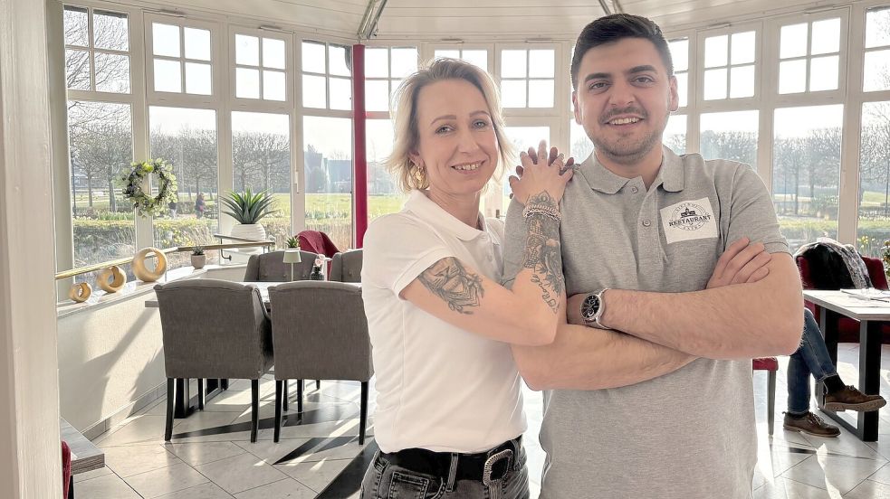 Elke Bach und Hadi Saqr übernehmen den Betrieb des Sielhof-Restaurants in Neuharlingersiel. Foto: Oltmanns