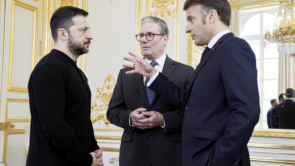 In den letzten Wochen haben Macron und Starmer in Sachen Ukraine eine europäische Führungsrolle übernommen. Foto: dpa/Ludovic Marin
