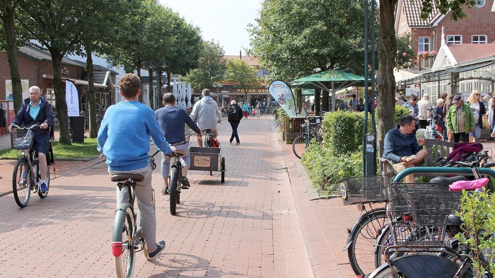 Betrieb im Inseldorf Langeoog. Foto: Oltmanns/Archiv