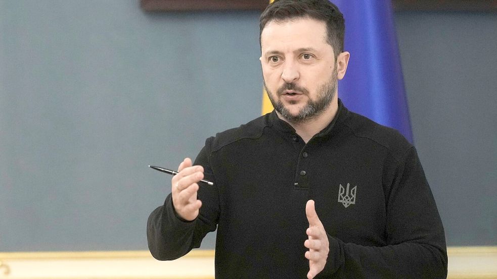 Die Ukraine hat von den USA einen neuen Entwurf über den gemeinsamen Abbau von Rohstoffen erhalten. Foto: Uncredited/AP/dpa