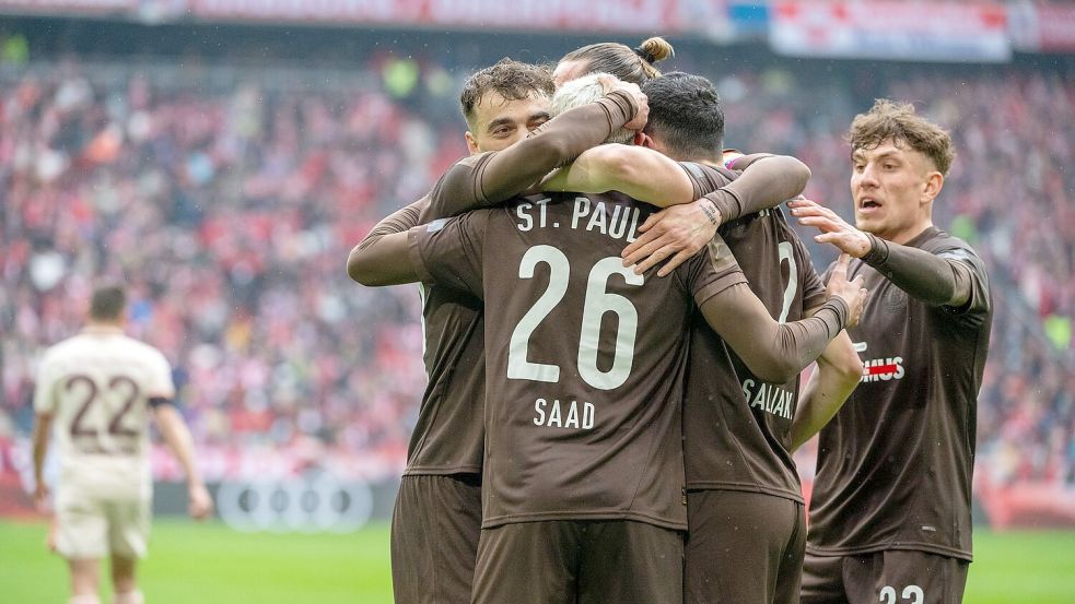 Pauli wehrte sich in München nach Kräften und kam zum Ausgleich. Foto: Leonie Asendorpf/dpa