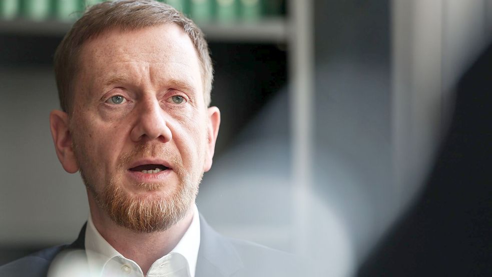 Kretschmer hält das kategorische Nein zur Lockerung der Russland-Sanktionen nicht mehr für zeitgemäß. Foto: Hannes P. Albert/dpa
