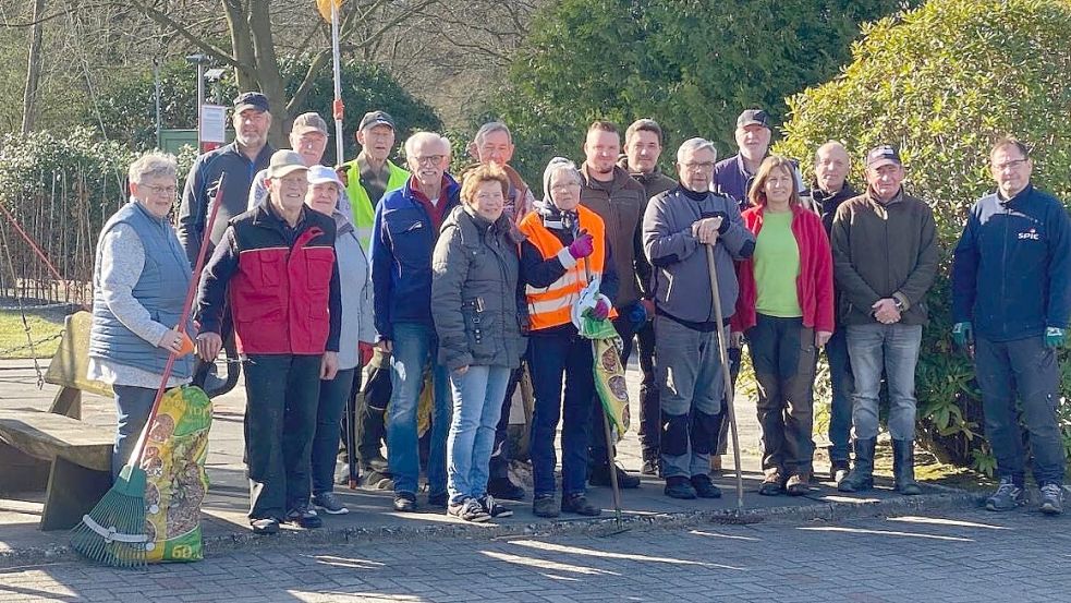 Die Dorfgemeinschaft Wilhelmsfehn I verschönerte ihren Stadtteil von Wiesmoor. Foto: privat