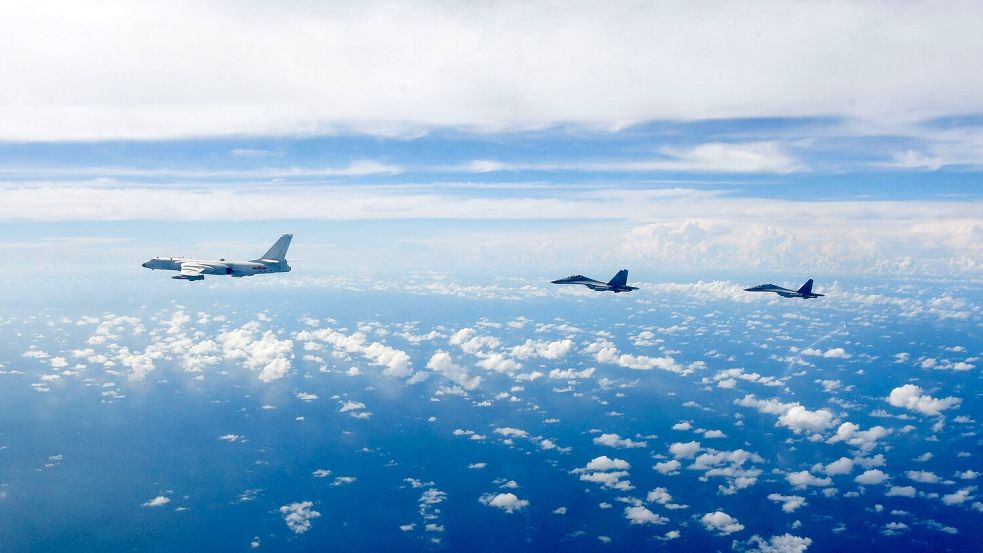 China setzte seine Militärübung um Taiwan fort. (Archivbild) Foto: Li Bingyu/Xinhua/dpa