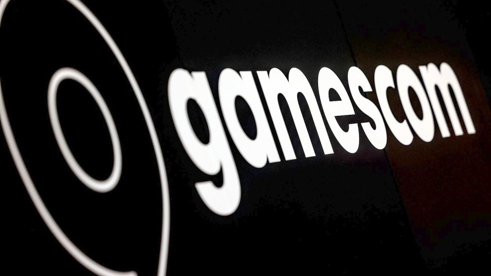 Das Gamescom-Logo wird auch künftig auf dem Kölner Messegelände zu sehen sein. Foto: Oliver Berg/dpa