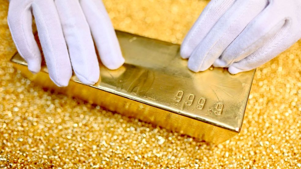 Trumps Zollpaket treibt den Goldkurs auf einen Rekordwert. (Archivbild) Foto: Uli Deck/dpa