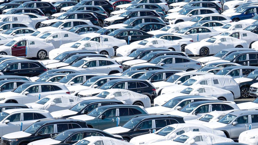 Autoexporte in die USA werden durch neue Zölle erschwert. (Archivbild) Foto: Sina Schuldt/dpa