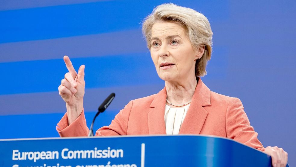 Hofft weiter auf Verhandlungen: EU-Kommissionspräsidentin Ursula von der Leyen. (Archivbild) Foto: Geert Vanden Wijngaert/AP/dpa