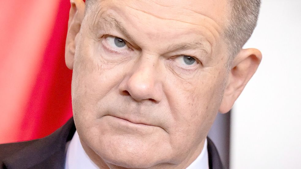 Der amtierende Kanzler Scholz sieht einen Anschlag auf die Handelsordnung Foto: Michael Kappeler/dpa