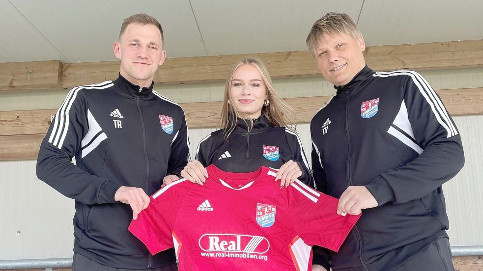Trainer Jan-Henrik Koppelkamm (links) und Co-Trainer Otmar Jetses freuen sich auf die Zusammenarbeit mit Teresa Sonntag. Foto: Privat