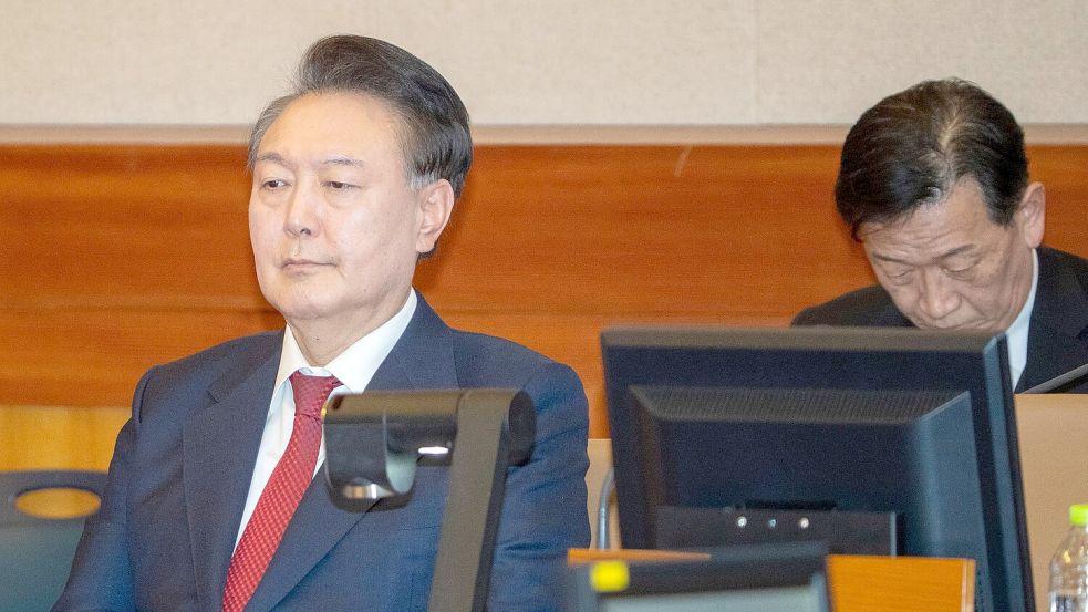 Auch nach dem jüngsten Urteil sind die juristischen Auseinandersetzungen für Yoon nicht beendet. (Archivfoto) Foto: Song Kyung-seok/Pool Kyodo News/dpa