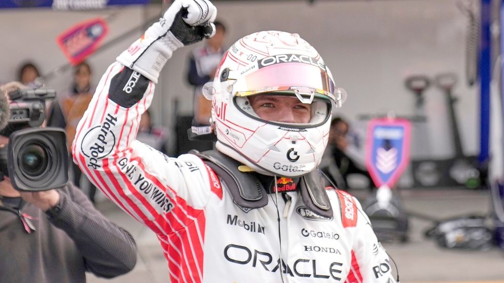 Max Verstappens vierte Pole in Serie in Suzuka. Foto: Shuji Kajiyama/AP/dpa