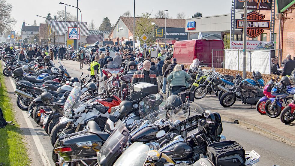 Die Biker-Szene kommt am Wochenende beim Frühlingstreff in Augustfehn zusammen. Foto: Heino Fecht