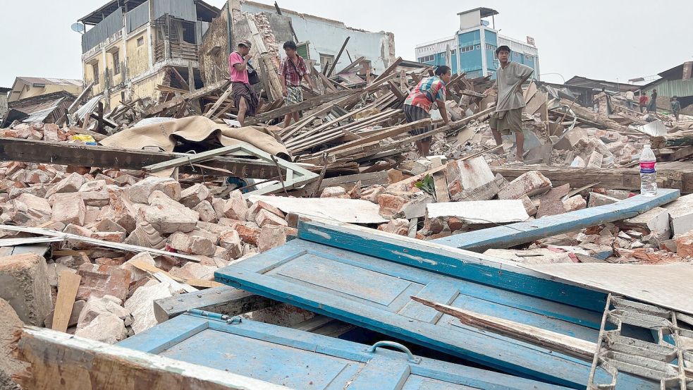 Die Zerstörung ist gewaltig. Foto: Uncredited/AP/dpa