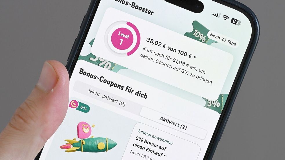 In den Apps von Rewe und Penny wurden die Schwellenwerte für Rabatte angepasst. Foto: Wolf von Dewitz/dpa-Zentralbild/dpa