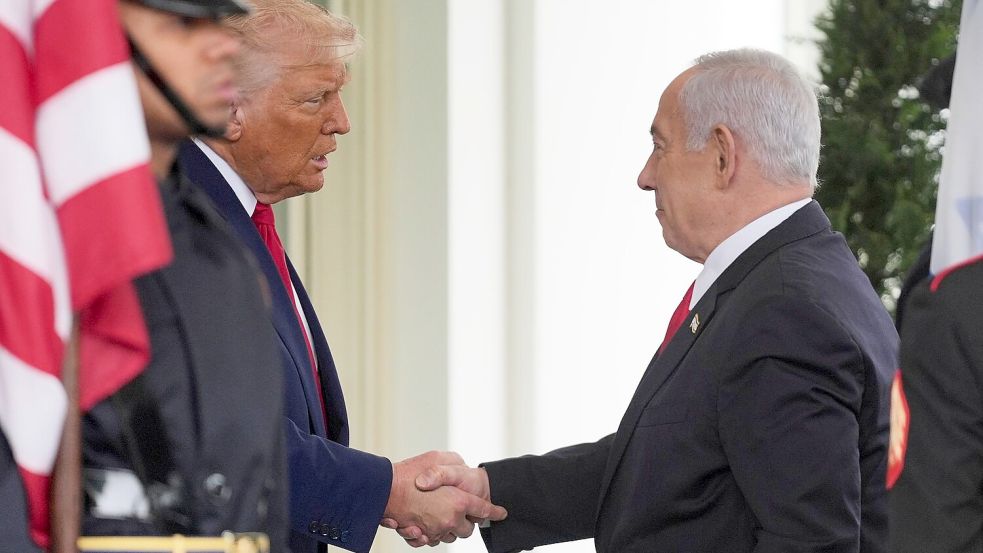 Er kam schon das zweite Mal seit Trumps Amtsantritt im Januar: Israels Ministerpräsident Netanjahu. Foto: Evan Vucci/AP/dpa