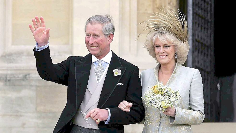 Die beiden heiraten am 9. April 2005 in Windsor. (Archivfoto) Foto: Toby Melville/epa/dpa