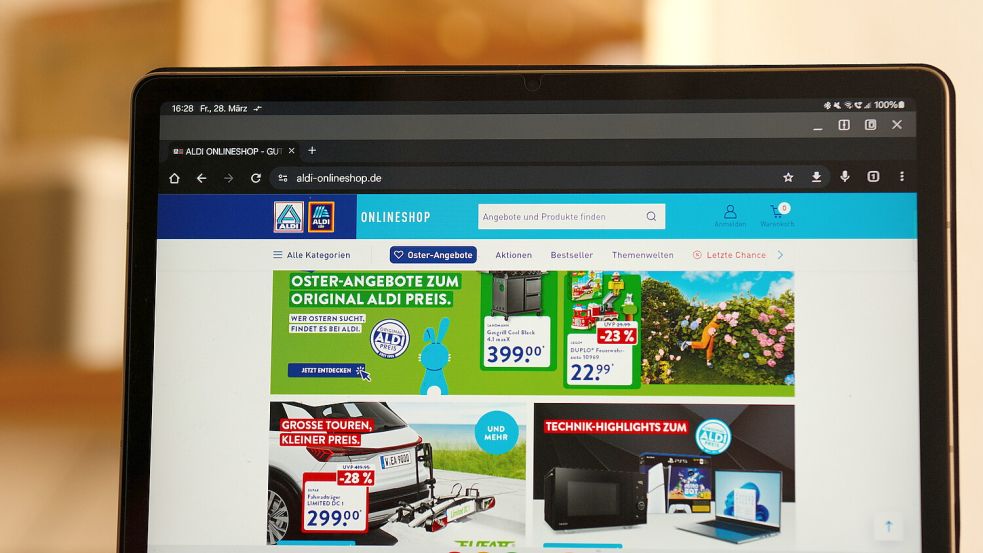 Aldi Süd hatte mit scheinbar üppigen prozentualen Preissenkungen geworben. Foto: dpa/Georg Hilgemann