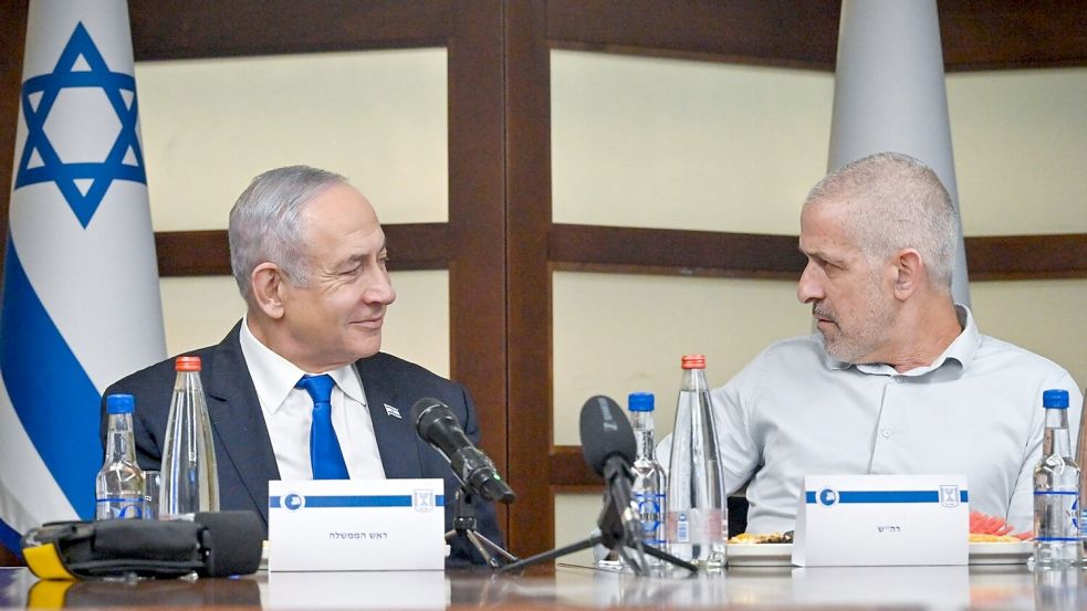 Der israelische Regierungschef Benjamin Netanjahu begründete die Entlassung von Ronen Bar mit einem „Mangel an Vertrauen“ in den Geheimdienstchef. (Archivbild) Foto: Koby Gideon/GPO/dpa