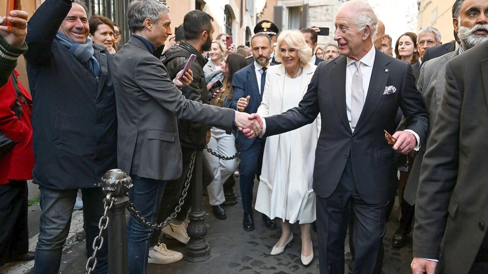 Charles und Camilla hatten sich am 9. April 2005 das Ja-Wort gegeben. Foto: Victoria Jones/PA Wire/dpa