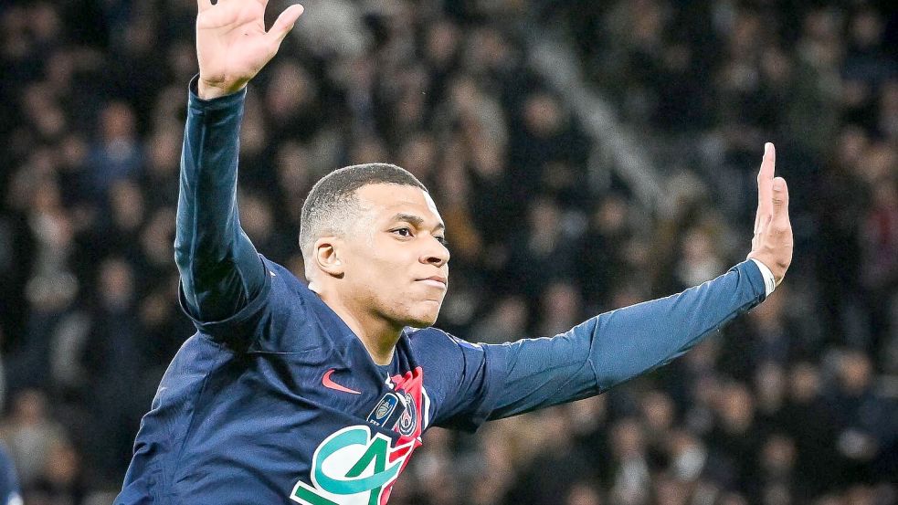 Im Streit um Millionengehälter fahren die Anwälte von Mbappé schweres Geschütz gegen PSG auf. Foto: Matthieu Mirville/ZUMA Press Wire/dpa
