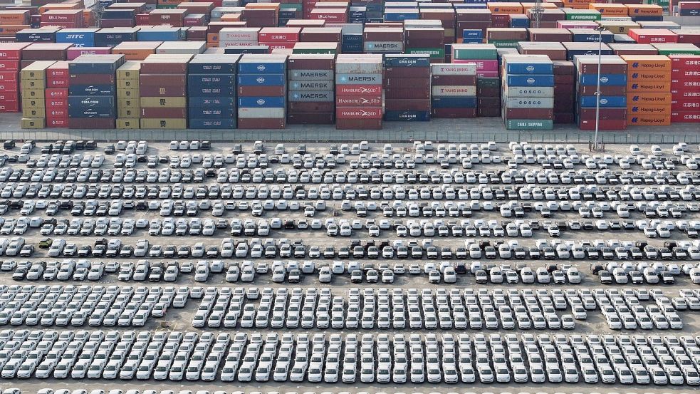 China könnte wegen der Zölle Ausweichmärkte für seine Produkte suchen. Foto: Uncredited/CHINATOPIX/AP/dpa