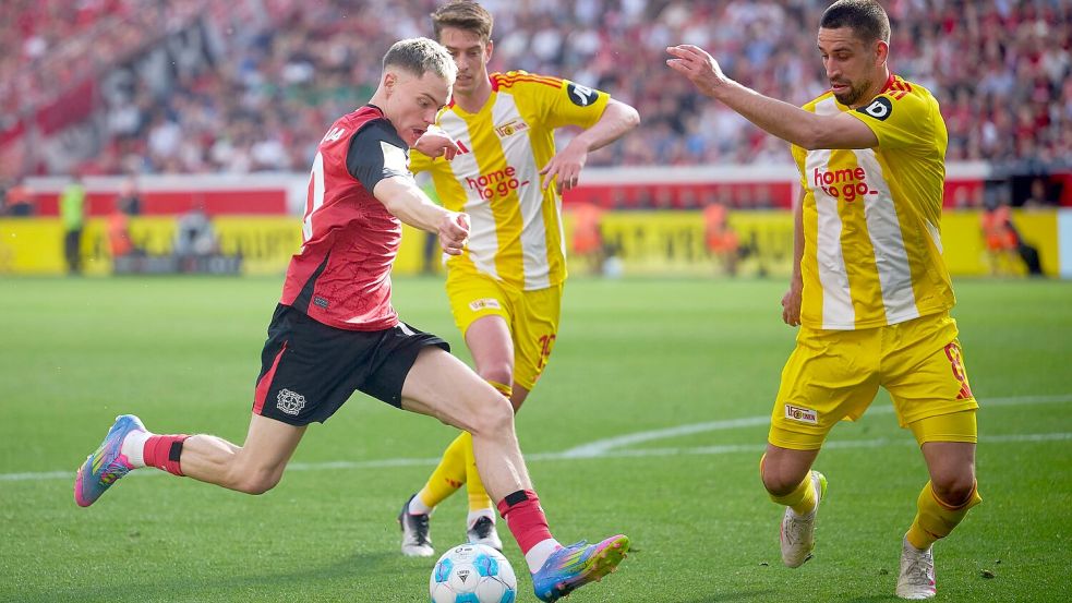 Florian Wirtz feierte fünf Wochen nach seiner Verletzung sein Comeback. Foto: Bernd Thissen/dpa