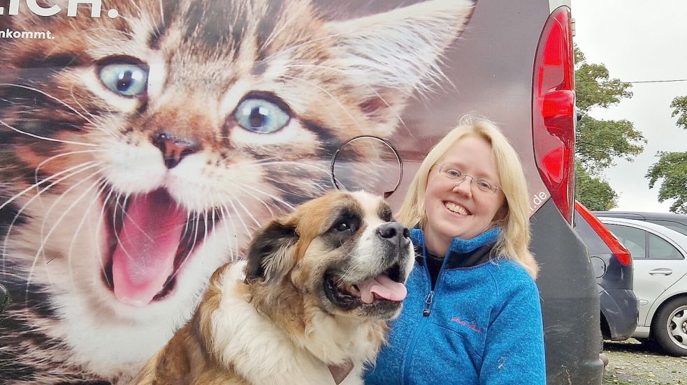 Mara Schwartz hat die Leitung des Tierheims Stapelmoor am 1. Oktober 2024 übernommen und damals die Nachfolge von Iris Holzapfel angetreten. Foto: Gettkowski/Archiv