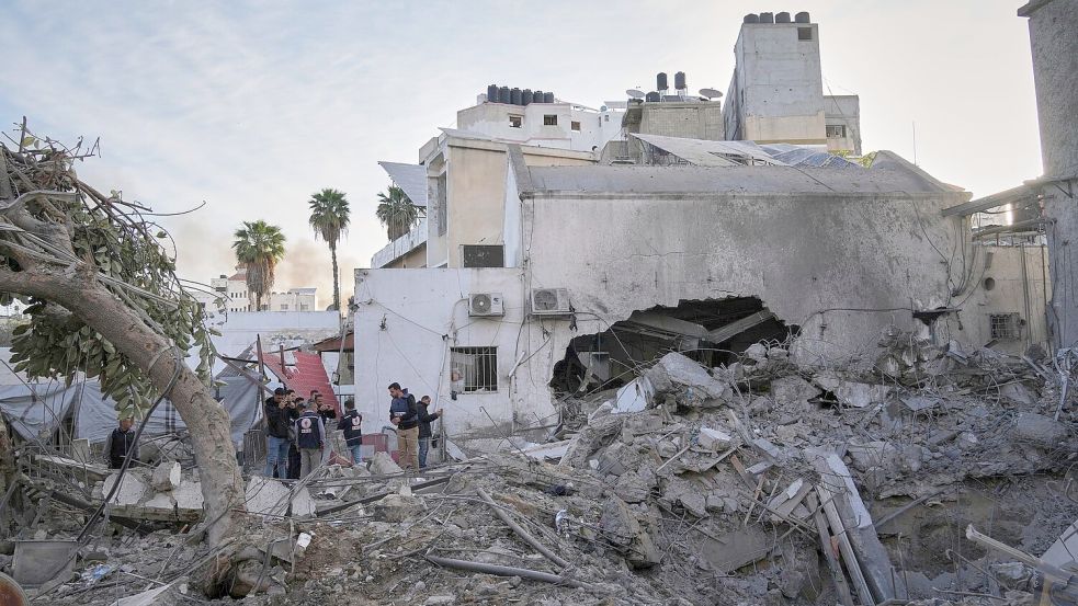 Laut WHO wurde das Krankenhaus stark beschädigt. (Archivbild) Foto: Jehad Alshrafi/AP/dpa