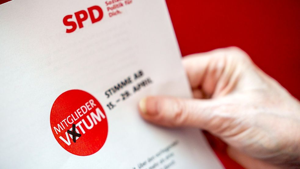 15 Tage haben die SPD-Mitglieder Zeit, für oder gegen den Koalitionsvertrag mit der Union zu stimmen. Foto: Michael Kappeler/dpa