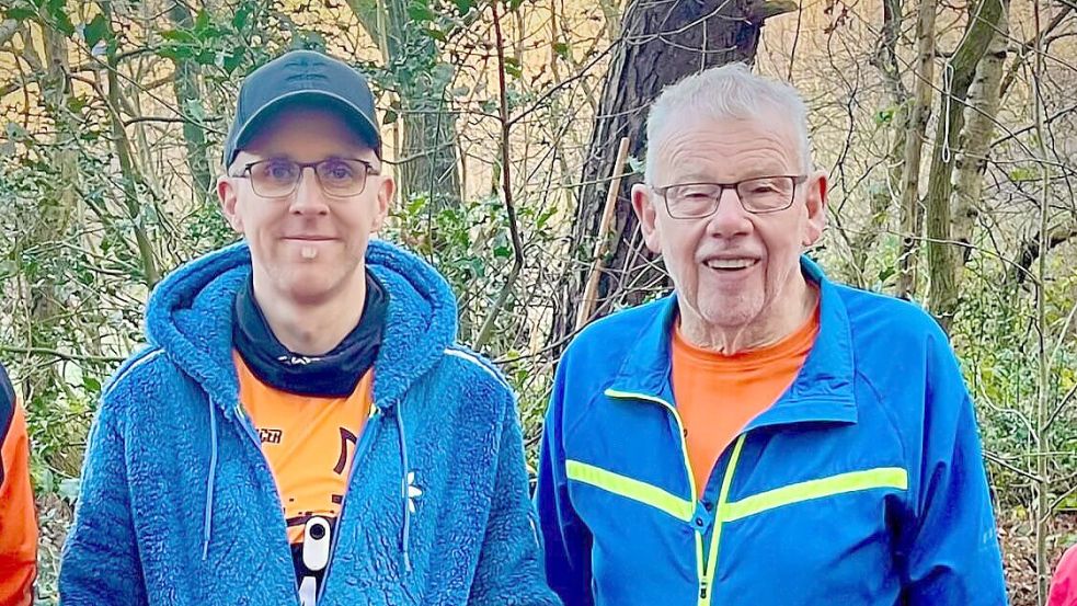 Enno Klinkenborg (links) und Werner Ihlow starten für den TV Norden beim Ossiloop. Foto: Enno Klinkenborg