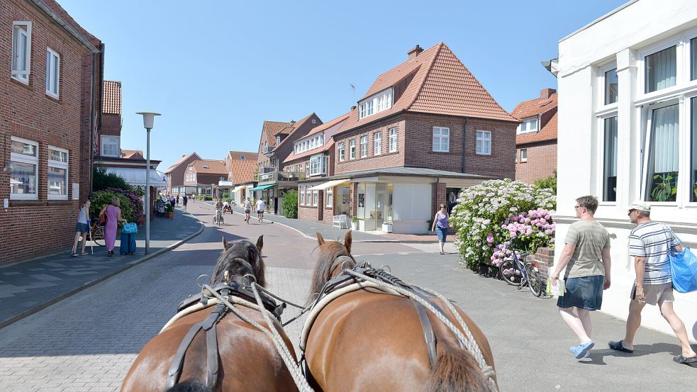 Juist ist traditionell eine Pferdeinsel. Foto: Carmen Jaspersen/dpa-Archiv